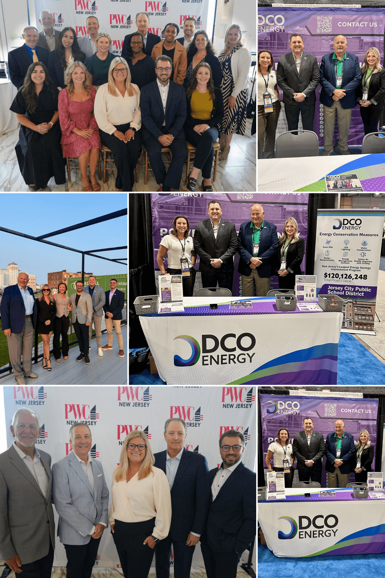 JDC Energy employees in varoius work, fundraising, and social events